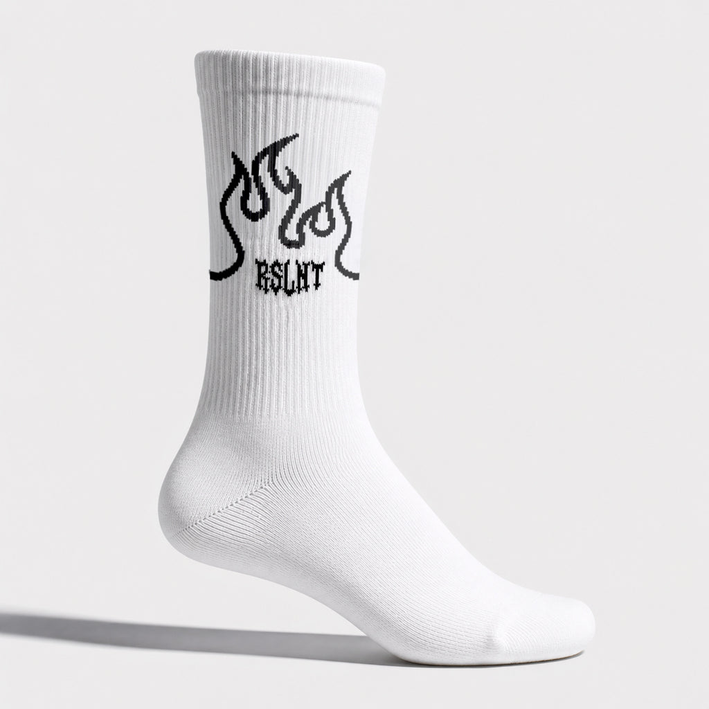 RSLNT Flames | Athletic Crew Socks